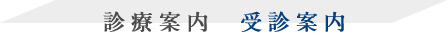 診療案内　受診案内